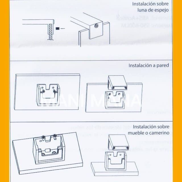 APLIQUE LED DE BAÑO DSG 11 Cromado 45cm 6K 7W 500LM - Imagen 3