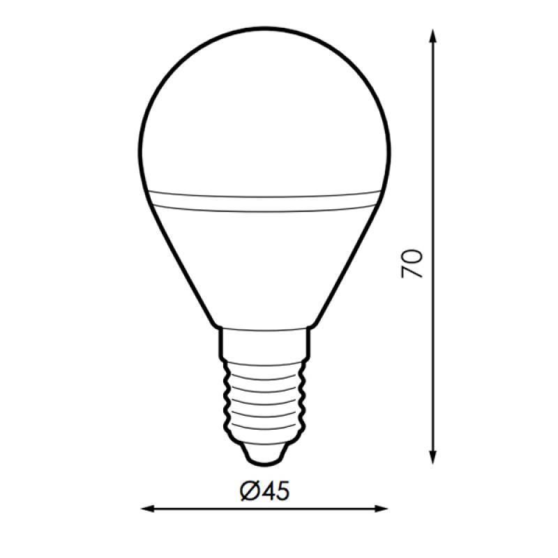 Bombilla Led E14 G45 7W 4000K - Imagen 2