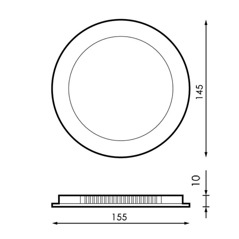 Downlight Circular Serie 9W 6K - Imagen 3