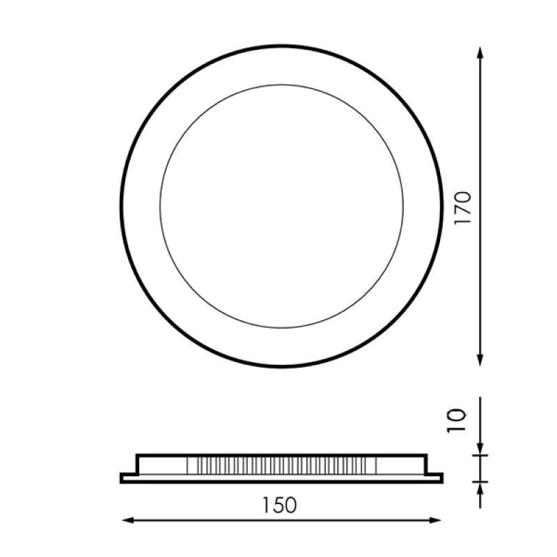 Downlight Led Circular Serie Slim 12W 4500K - Imagen 3