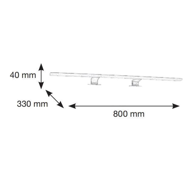 DSG 7 Cromado 80cm 4K 18W 1600LM - Imagen 2