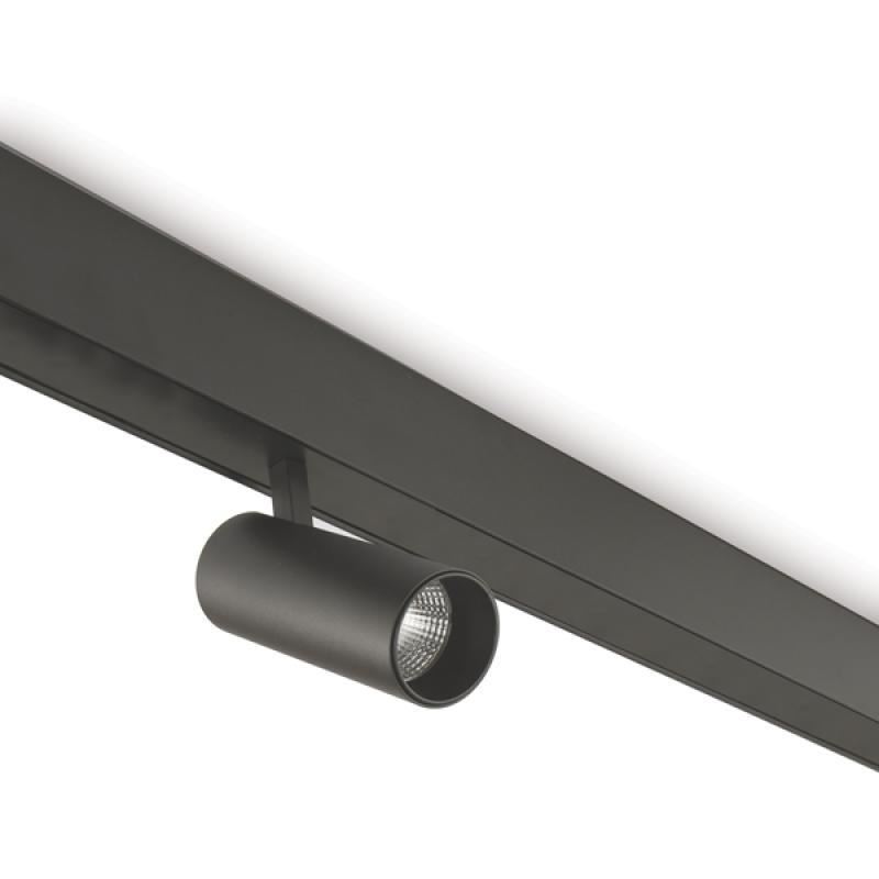 Foco Led 10W Para Carril Magnético Negro 48V - Imagen 2