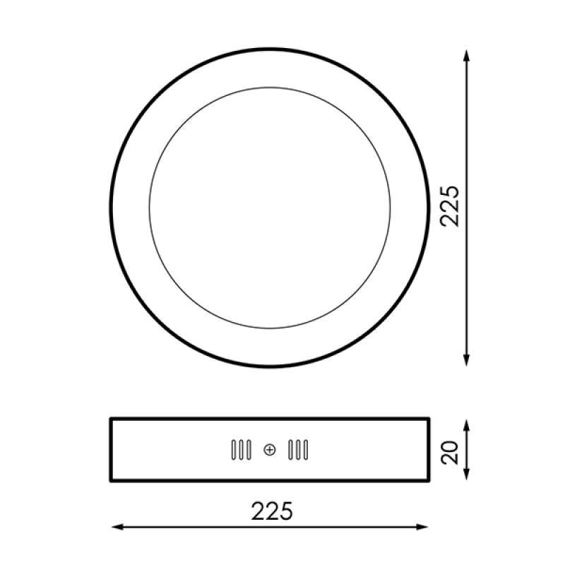 Plafón LED Circular 20W-6000 - Imagen 3