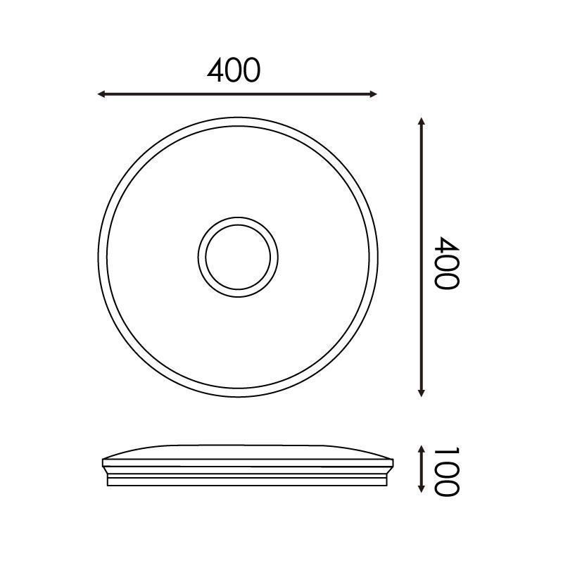 Plafón led circular 40W con mando - Imagen 5