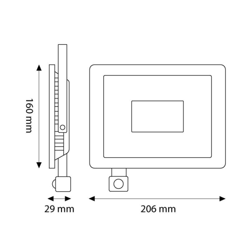 Proyector LED 50W con sensor - Imagen 3